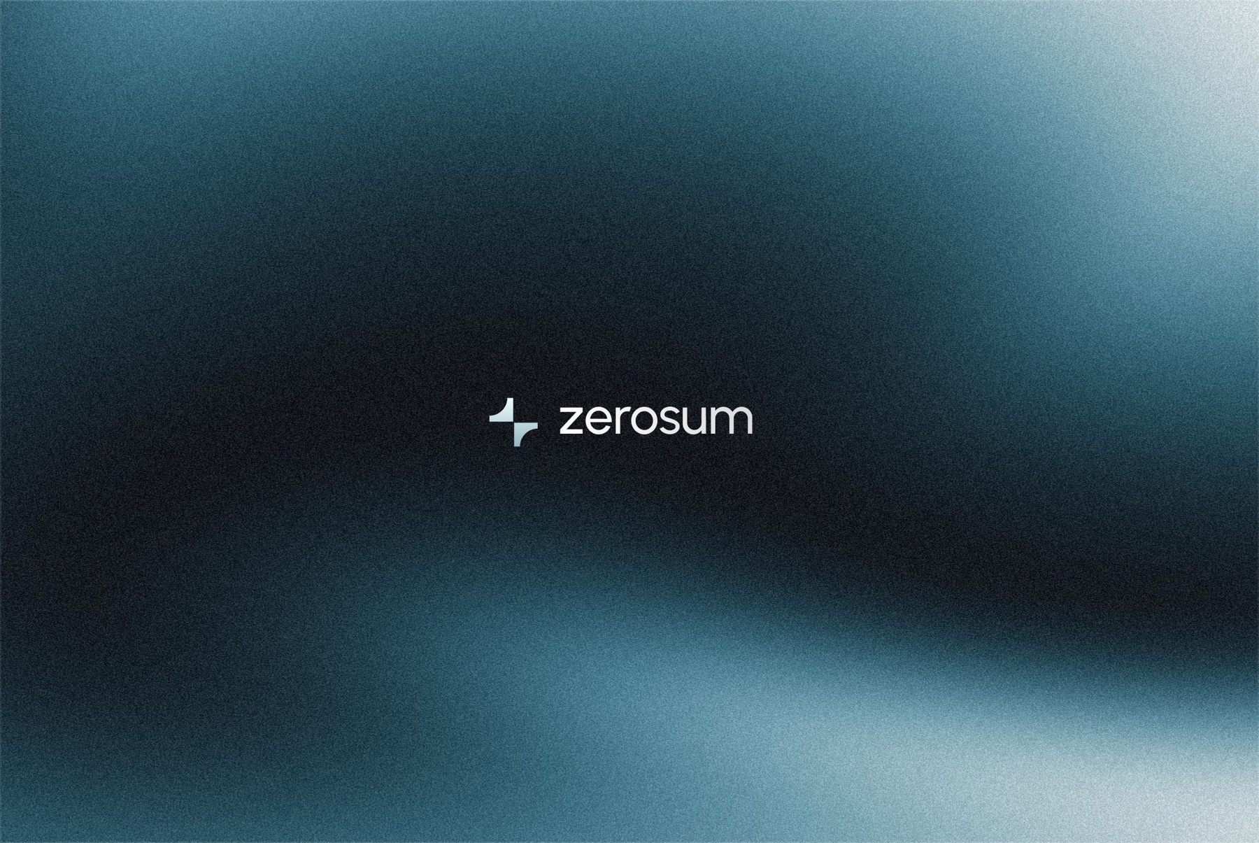 Zerosum homepage: blockchain-powered analytics platform hero